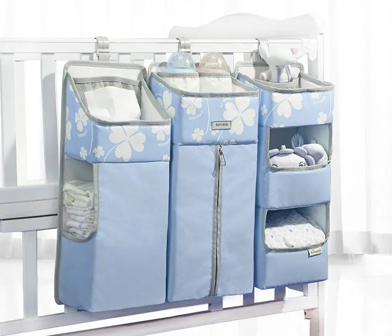 Sac de Rangement pour Couches Bébé - Panier Suspendu au Lit