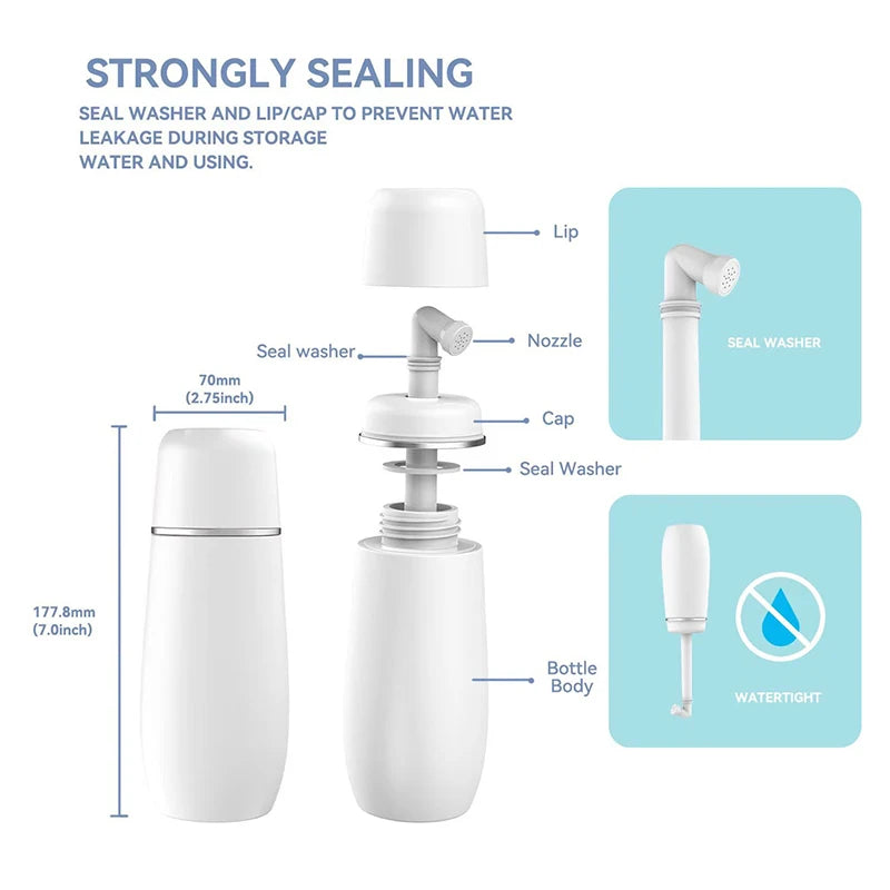 400ml On-The-Go Bidet Handheld Bottle with Pouch