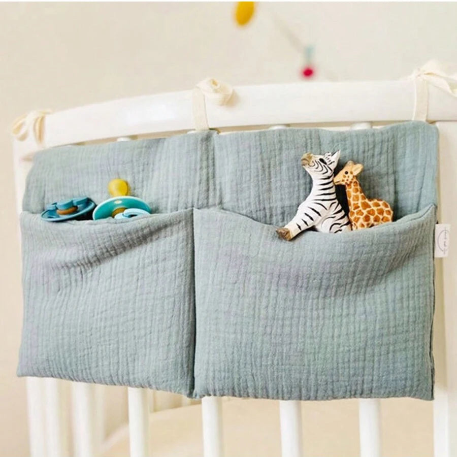 Multifunctional Crib Storage Bag Baby Diaper Bag Toddler Bed Headboard Organizer for Kids Baby Bedding Accessories Newborn