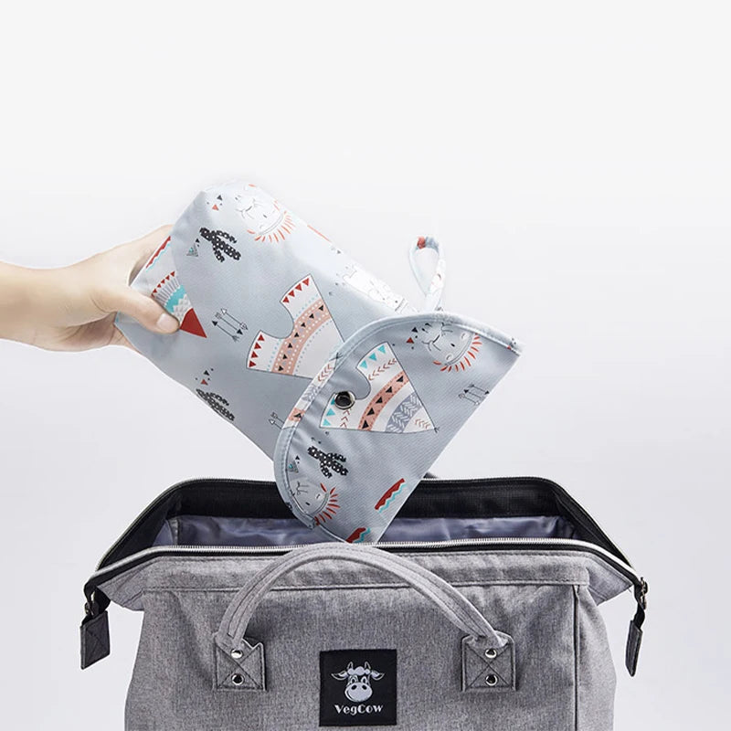 Waterproof Baby Diaper Storage Bag - Portable Outdoor Mummy Bag