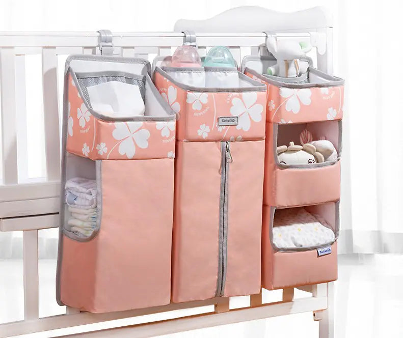 Sac de Rangement pour Couches Bébé - Panier Suspendu au Lit