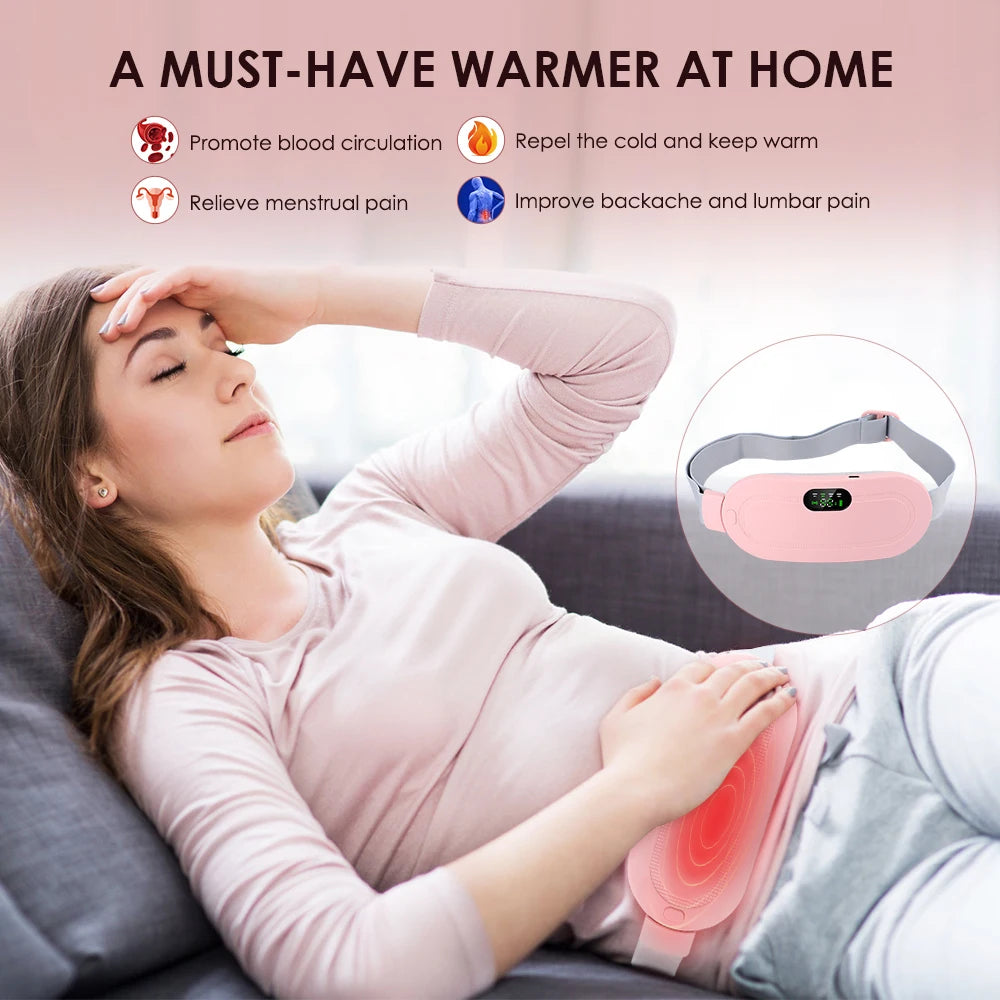 Heating Waist Belt for Menstrual Relief and Comfort